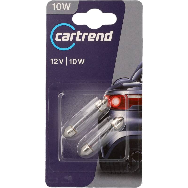 cartrend C10W Soffittenlampe 2x, Silver von cartrend