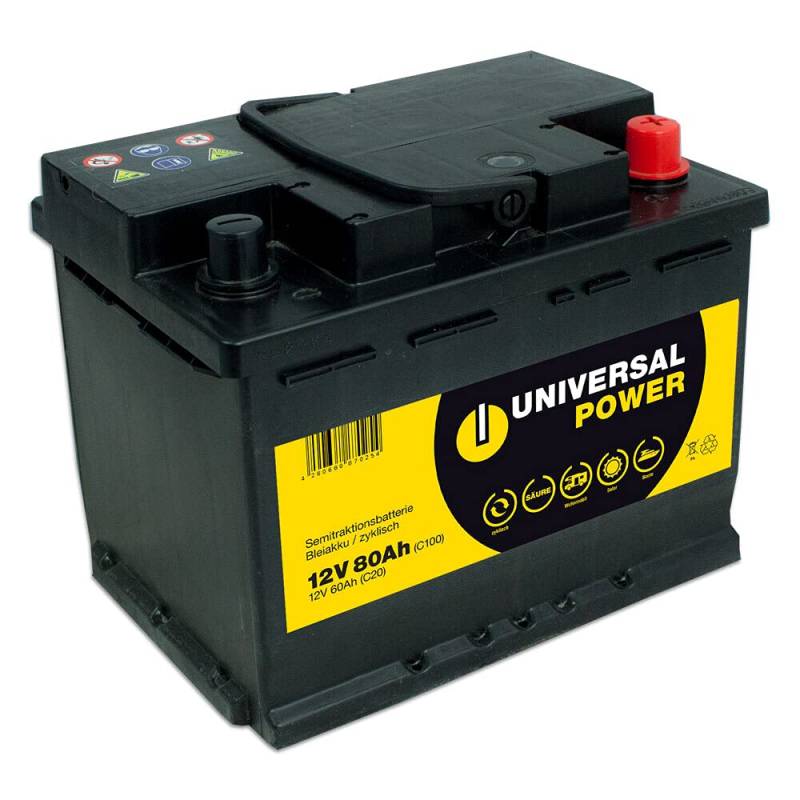 Universal Power 12-80 12V 80Ah (C100) Weidezaunbatterie von Universal Power Grip