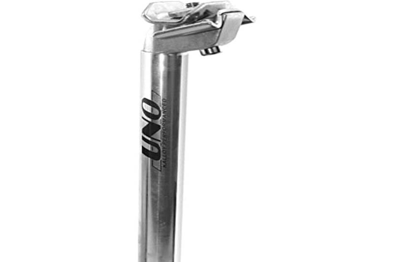 Kalloy Uno - TE379-25,4/54:Sattelstütze für BTT, Aluminium Farbe: silber. MEDIDA: 27mm Farbig von Uno Kalloy