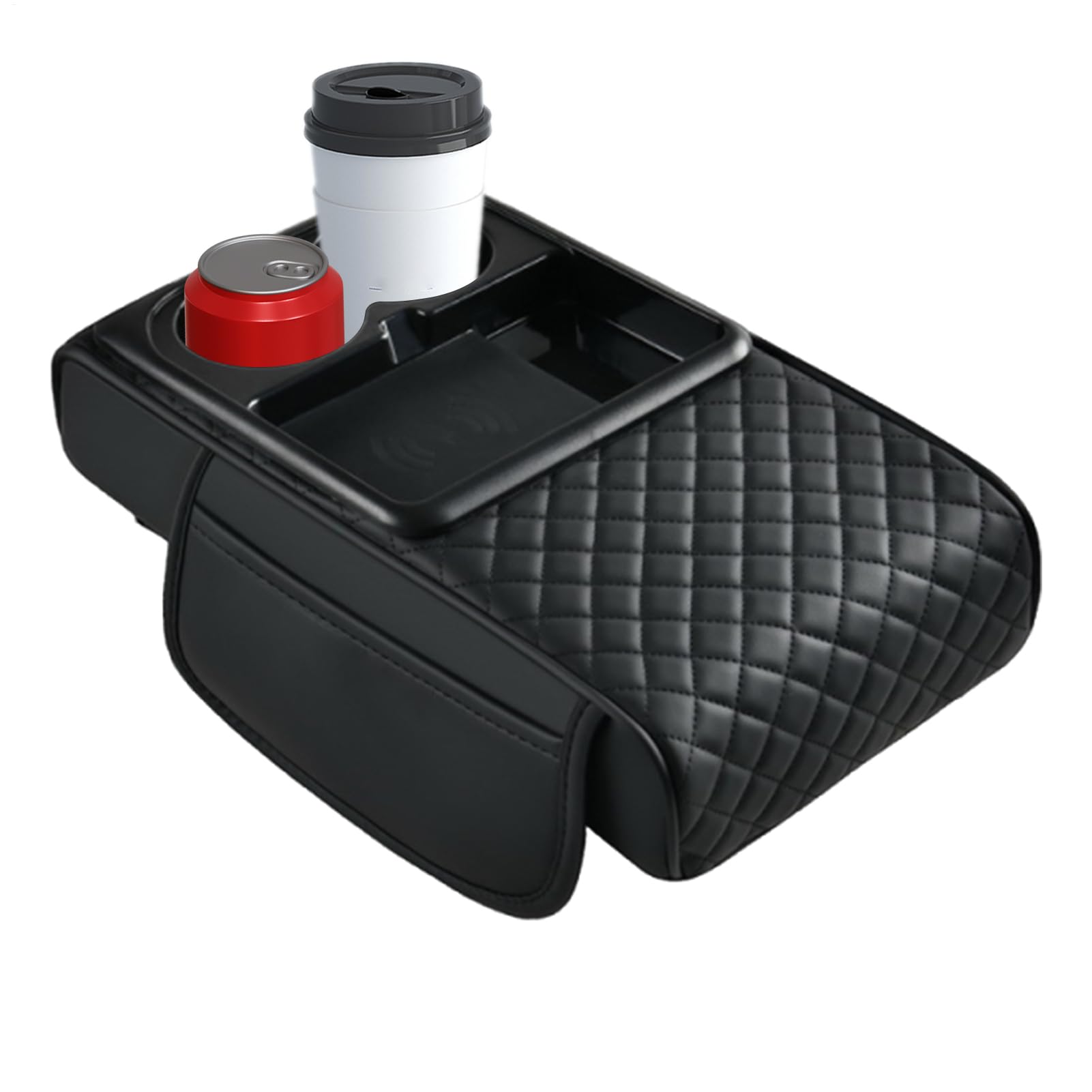 Armrest Car, Multifunctional Arm Rest Cup Holder with Wireless Charging, 14.17x7.87x2.95 Inches Protective Cover, Car Interior for Daily Driving and Long Distance Travel Armrest Car, Multifunctional Arm Rest Cup Holder with Wireless Charging, 14.17x7.87x2.95 Inches Protective Cover, Car Interior for Daily Driving and Long Distance Travel von Uonguon