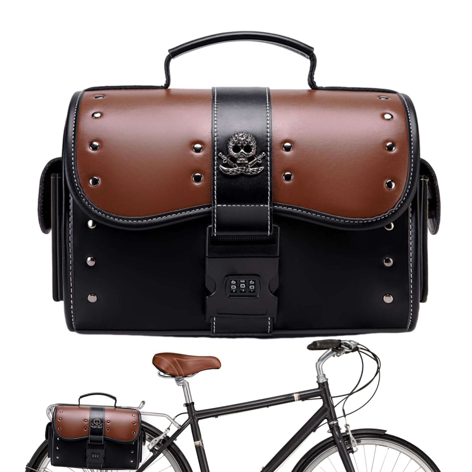 Uonguon Motor-Aufbewahrungstasche, Leder-Fronttasche, 34 x 19 x 24 cm, kompaktes Design, wasserdichter Werkzeug-Organizer, Motorradzubehör für Camping, Touren, Pendeln und Outdoor-Reisen Uonguon Motor-Aufbewahrungstasche, Leder-Fronttasche, 34 x 19 x 24 cm, kompaktes Design, wasserdichter Werkzeug-Organizer, Motorradzubehör für Camping, Touren, Pendeln und Outdoor-Reisen von Uonguon