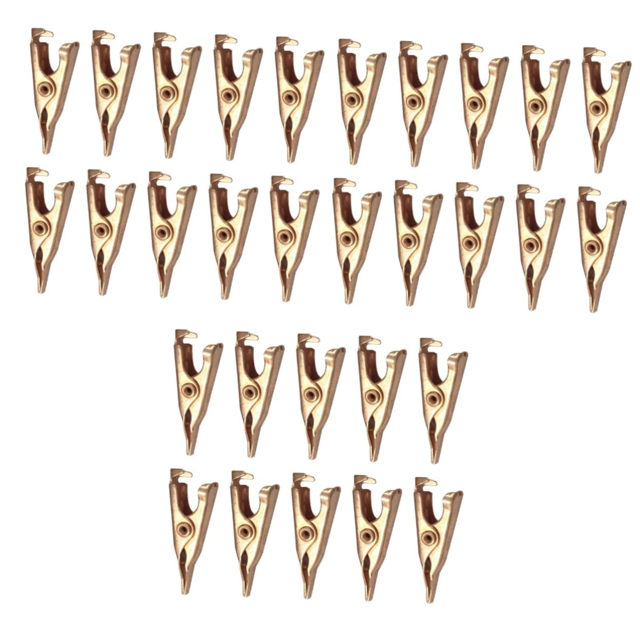 Uonlytech 30 Stk Krokodilklemme Aus Reinem Kupfer Krokodilfederklemmen Krokodilklemmen Aus Metall Mini-alligator Kleiner Alligator Zahnlos Kabelclip Welle Und Feder - Stahl Schwer Kupferclip Uonlytech 30 Stk Krokodilklemme Aus Reinem Kupfer Krokodilfederklemmen Krokodilklemmen Aus Metall Mini-alligator Kleiner Alligator Zahnlos Kabelclip Welle Und Feder - Stahl Schwer Kupferclip von Uonlytech