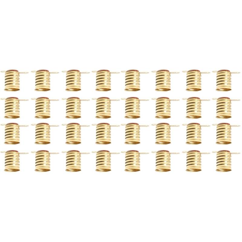 Uonlytech 50 Stück E10 Schrauben Lampen Halter Miniatur-schraubsockel Alte Glühbirnen E10-lampensockel Miniatur-lampensockel Lampenfassung Licht Sockel Kurze Füße Alles Bronze Kabel von Uonlytech