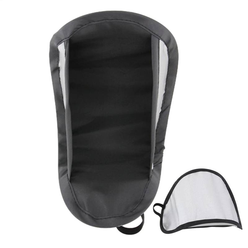 Handy-Sonnenschutz – Handy-Sonnenschutzschirm, Blendschutz-Handy-Ständer, Silberbeschichteter Stoffschirm Für Motorrad, Auto Und Armaturenbrett von Uoqpty