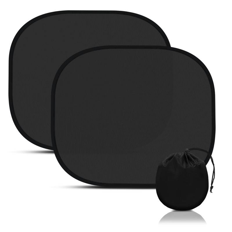 Uoxira 2 Stück Sonnenschutz Auto Baby Kinder mit UV Schutz, 44 * 36cm Sonnenblende Kinder mit Aufbewahrungstasche, Auto Fenster Sonnenschutz für Haustiere von Uoxira