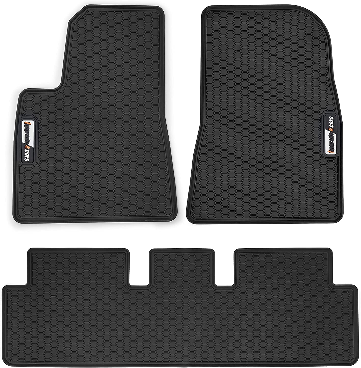Upgrade4cars Auto Fußmatten Set kompatibel für Tesla Model 3 | Fussmatten für Vorne & Hinten in Schwarz | wasserdichte Gummimatten | Autozubehör Innenraum Upgrade4cars Auto Fußmatten Set kompatibel für Tesla Model 3 | Fussmatten für Vorne & Hinten in Schwarz | wasserdichte Gummimatten | Autozubehör Innenraum von Upgrade4cars