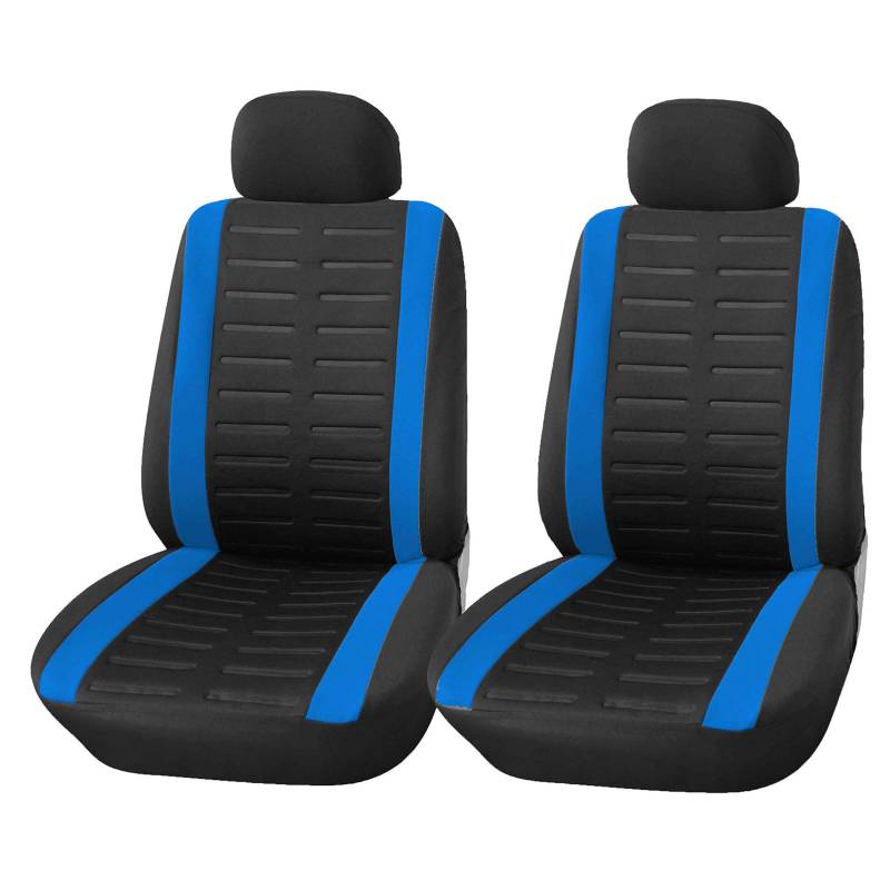 Upgrade4cars Autositzbezüge Set für die Vordersitze | Auto-Schonbezüge Universal in Blau von Upgrade4cars