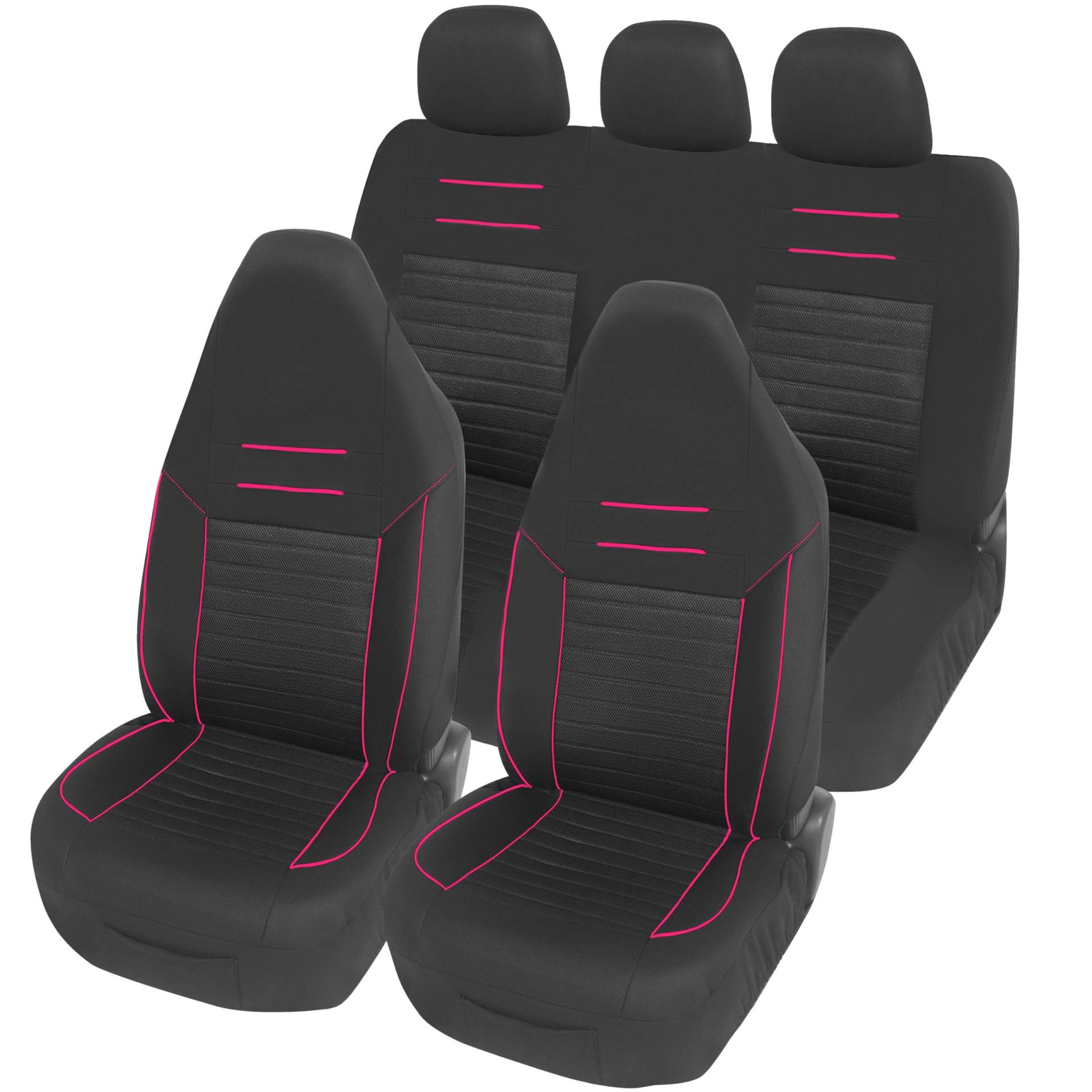 Upgrade4cars Autositzbezüge Set für Pilotensitze | Autositzbezug Komplettset in Pink | Autoschonbezüge Universal mit integrierter Kopfstütze | Autozubehör Innenraum Deko Upgrade4cars Autositzbezüge Set für Pilotensitze | Autositzbezug Komplettset in Pink | Autoschonbezüge Universal mit integrierter Kopfstütze | Autozubehör Innenraum Deko von Upgrade4cars