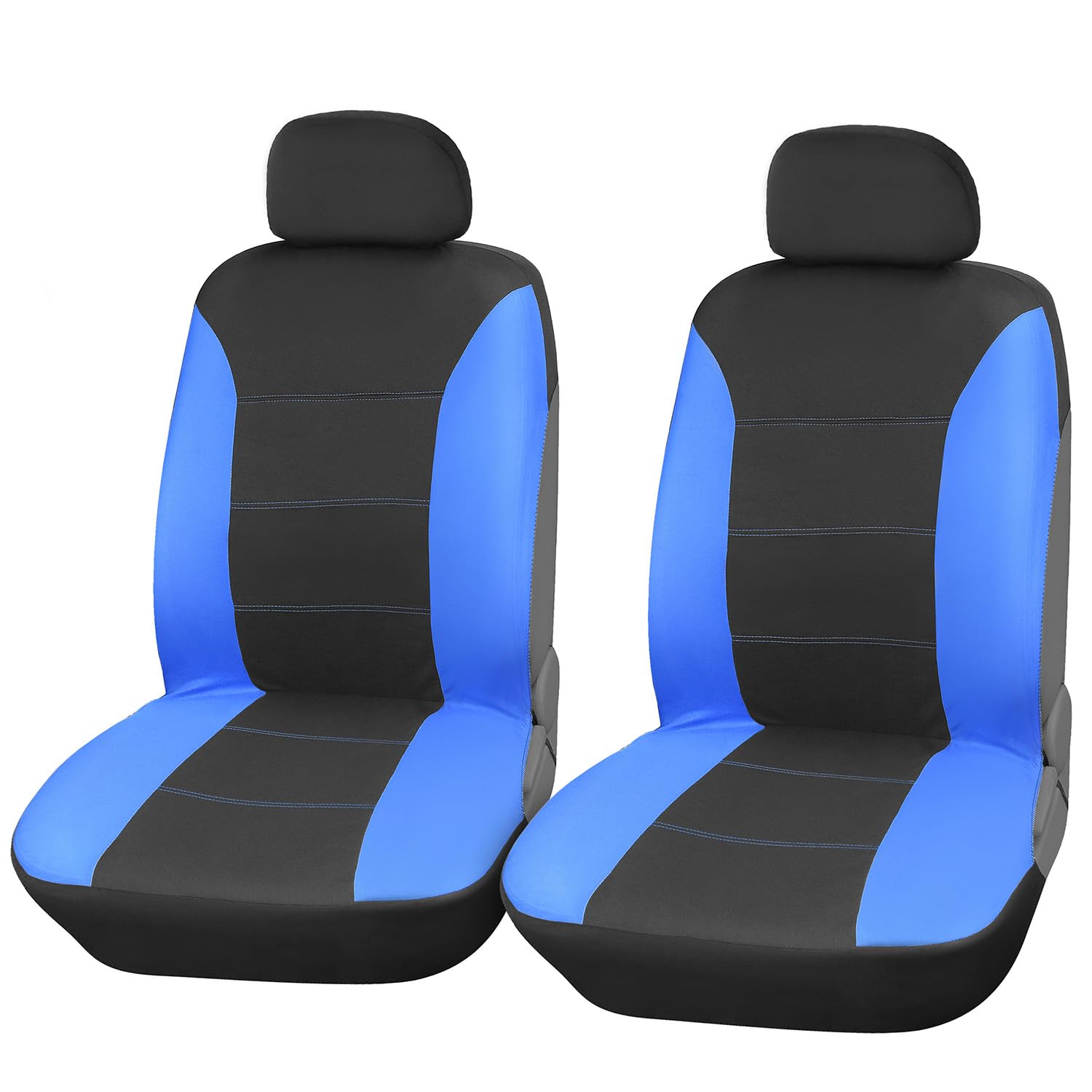 Upgrade4cars Autositzbezüge Set für die Vordersitze | Auto-Schonbezüge Universal in Blau | Autositzbezug für den Fahrersitz & Beifahrer von Upgrade4cars