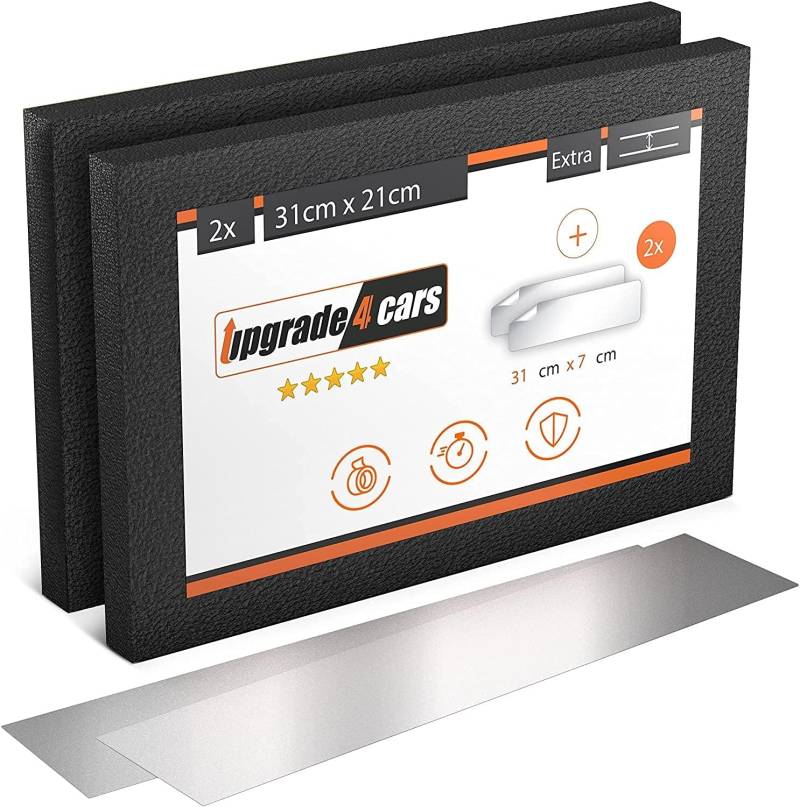 Upgrade4cars Garagen Wandschutz Selbstklebend | 2 Schaumstoffstreifen mit Reflektor | Autotür Kantenschutz Garage von Upgrade4cars