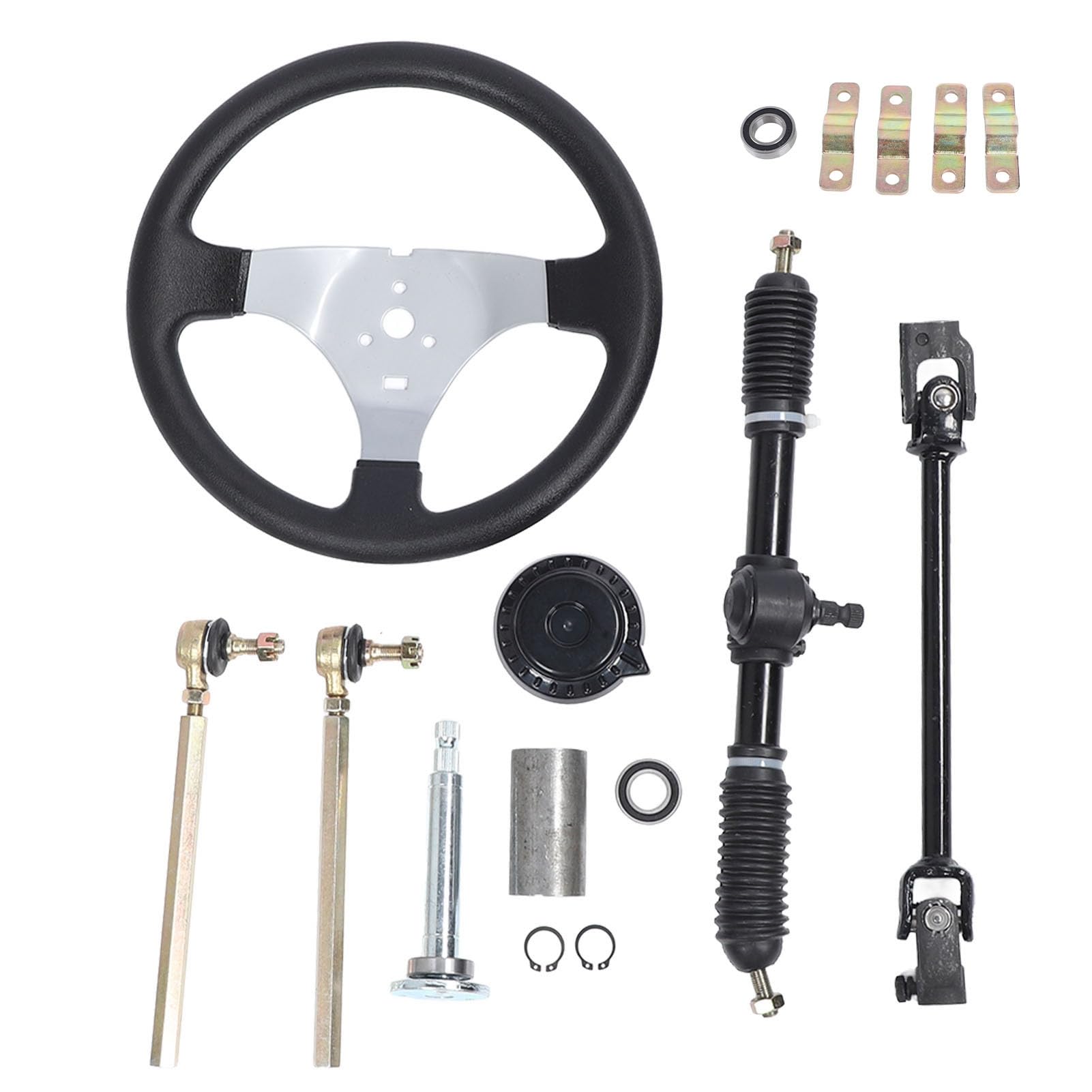 Uplory 300 mm Lenkrad-Set, Stahl, starke Einstellbarkeit, Go-Kart-Wagen, UTV 110 125 140 150 Uplory 300 mm Lenkrad-Set, Stahl, starke Einstellbarkeit, Go-Kart-Wagen, UTV 110 125 140 150 von Uplory