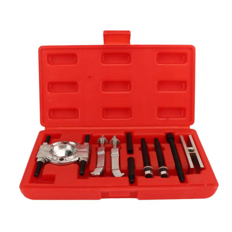 Uplory 9 Stcs Lagerlager -Abzieher Set, Stahlabscheider -Puller -Werkzeug -Kit Hochfärbung Automobilreparaturentferner universeller Anpassung mit 2 und 3 Kiefernrad von Uplory