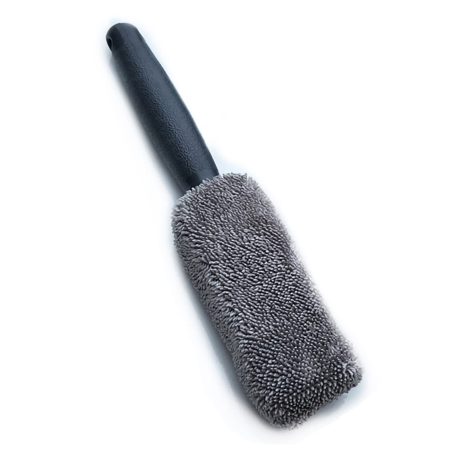 Uplory Auto-Felgenreinigungsbürste, Mikrofaser, Langer Griff, weich, wiederverwendbar, Reinigungswerkzeug für Reifenfelgen für Autowaschanlagen (Grey) von Uplory