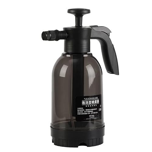 Uplory Manual Car Wash Foam Sprayer, Lüfterformschaum -Sprühgerät 2L Alkali Home Car Waschen Gartenschaumsprühgerät (Black and Grey) von Uplory