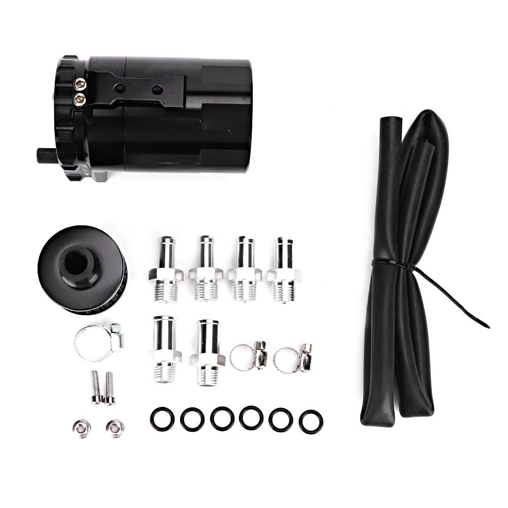Uplory Ölauffangbehälter-Set, 300 ml Motorölauffangbehälter aus Aluminiumlegierung mit Filtermodifikationszubehör Uplory Ölauffangbehälter-Set, 300 ml Motorölauffangbehälter aus Aluminiumlegierung mit Filtermodifikationszubehör von Uplory
