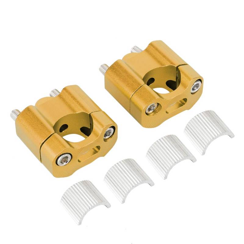 Uplory -Paar 22 mm / 28 mm 1/8in 7 / 8in Motorrad -Lenkermontage -Klemmen Riseradapter CNC Aluminiumlegierung (1) von Uplory
