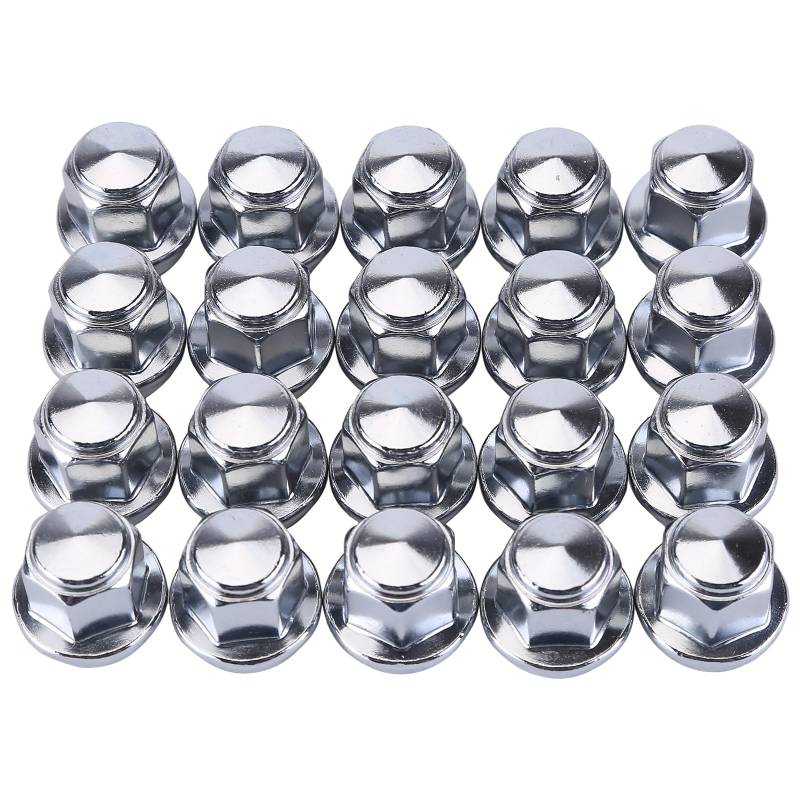 20 x Radmutter verchromt M12 x 1,5 kompatibel für Ford Alufelge von Uposao