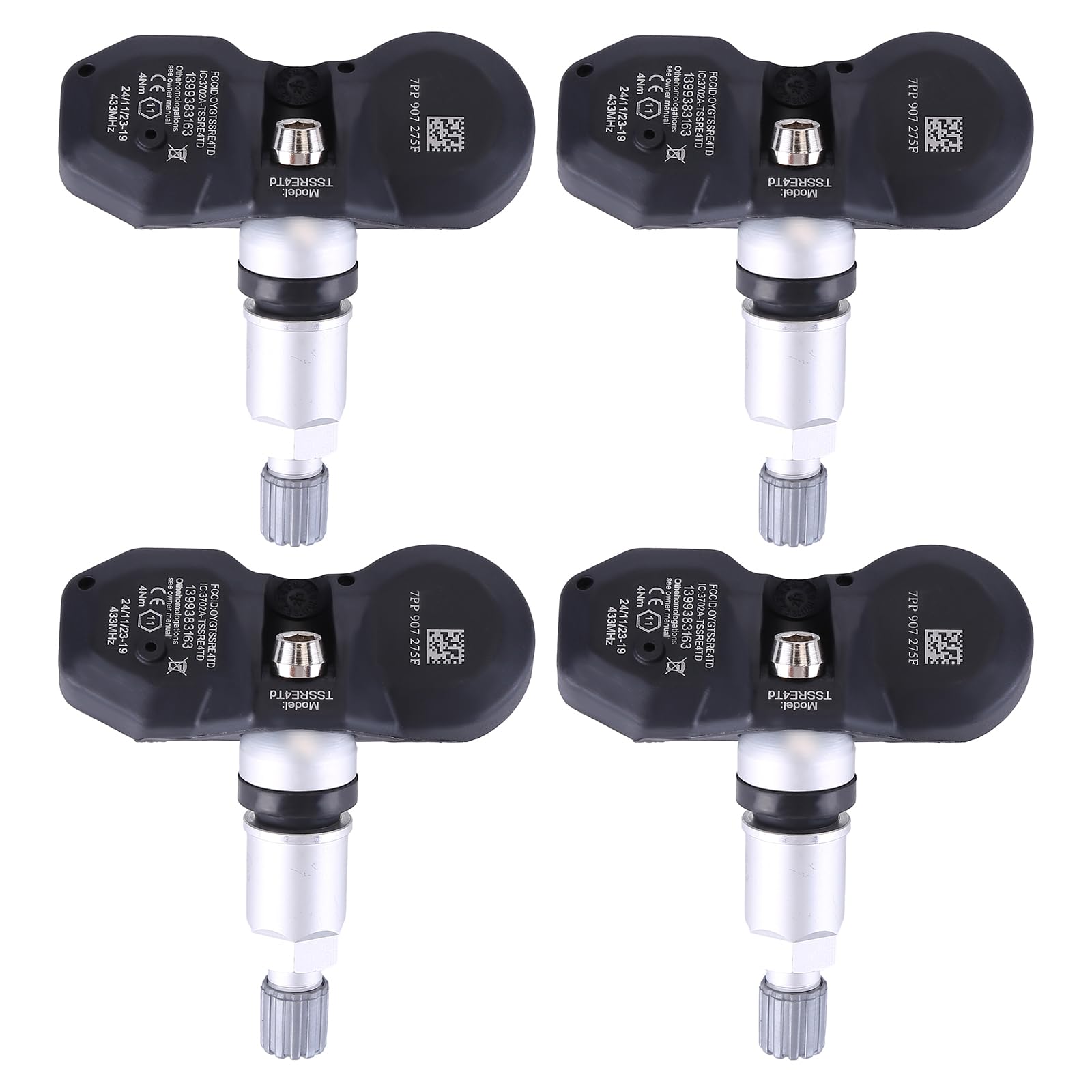 4 Stück Reifendrucksensor Reifendruckkontrollsystem TPMS Sensor kompatibel mit Porsche 991 997 A6 A8 Q7 R8 7PP907275F 4 Stück Reifendrucksensor Reifendruckkontrollsystem TPMS Sensor kompatibel mit Porsche 991 997 A6 A8 Q7 R8 7PP907275F von Uposao