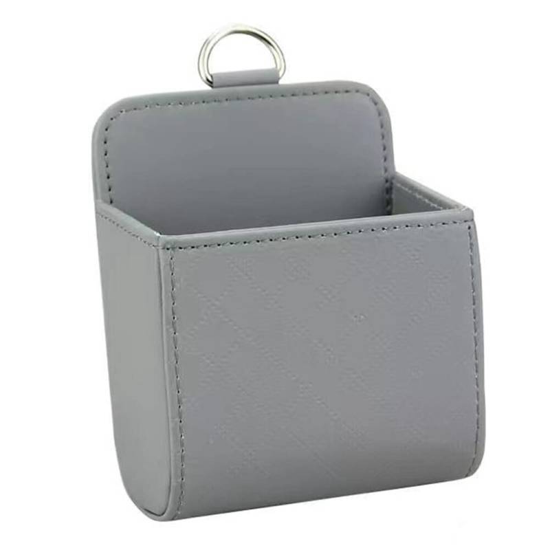 Auto Air Vent Outlet Organizer Box,Leder Auto Lüftung Tasche mit Haken Auto Lüftungsschlitz Aufbewahrungstasche Halterung Aufbewahrungsbox Auto Interieur Organizer für Schlüssel Münzen Handys,Brillen von Uposao