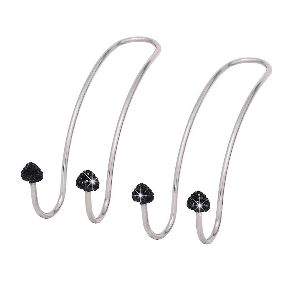 Auto Lagerung Haken, Edelstahl Kristall Strass Auto Rücksitz Kopfstütze Haken Autositz Haken Universal Bling Diamant Tragbare Autositz Zurück Haken für Einkaufstüte Tasche Kleidung Handtasche,Schwarz Auto Lagerung Haken, Edelstahl Kristall Strass Auto Rücksitz Kopfstütze Haken Autositz Haken Universal Bling Diamant Tragbare Autositz Zurück Haken für Einkaufstüte Tasche Kleidung Handtasche,Schwarz von Uposao