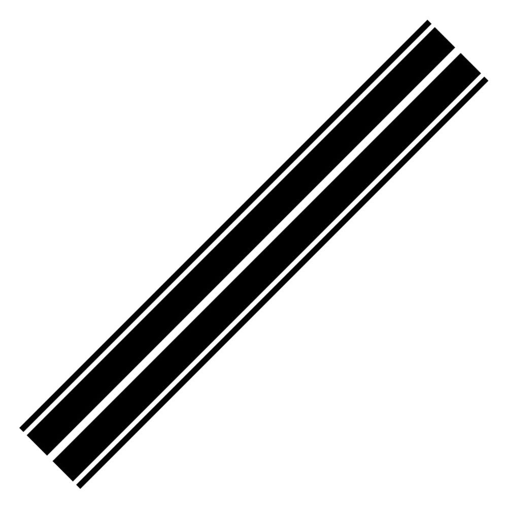 Auto Motorhaube Streifen Aufkleber,2 Stück Auto Racing Körper Seite Aufkleber Wasserdicht Auto Haubenaufkleber Dekoration Stoßstange Streifen Aufkleber Vinyl Streifen Dekoration für SUV LKW,Schwarz Auto Motorhaube Streifen Aufkleber,2 Stück Auto Racing Körper Seite Aufkleber Wasserdicht Auto Haubenaufkleber Dekoration Stoßstange Streifen Aufkleber Vinyl Streifen Dekoration für SUV LKW,Schwarz von Uposao