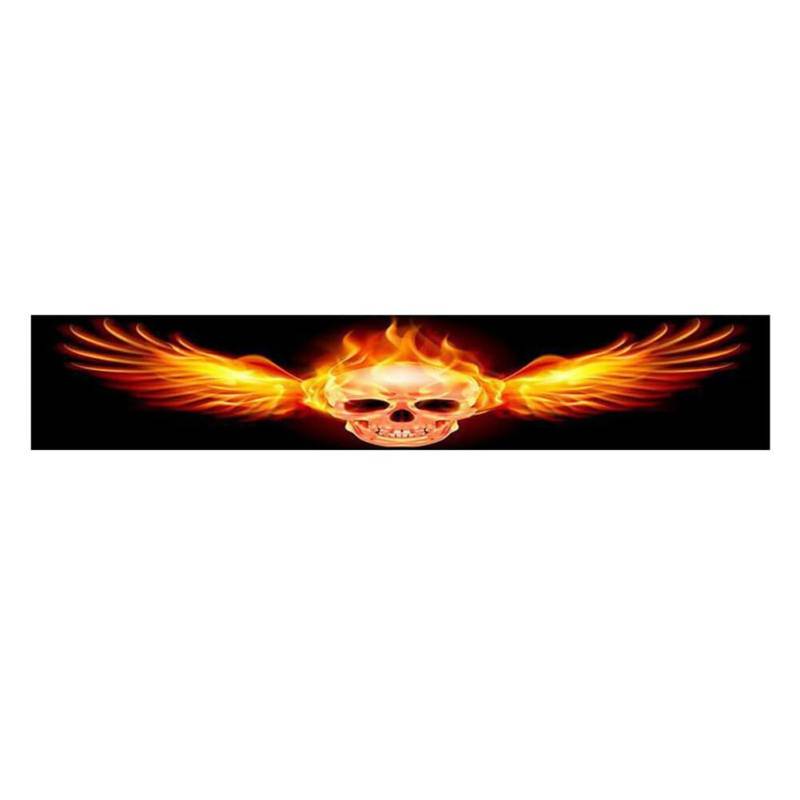 Auto Windschutzscheibe Aufkleber,Auto Vorne Heckscheibe Windschutzscheibe Aufkleber Auto Sonnenschutz Reflektierende Autoaufkleber Wasserdicht DIY Aufkleber Sticker Auto Styling Dekoration,Totenkopf von Uposao