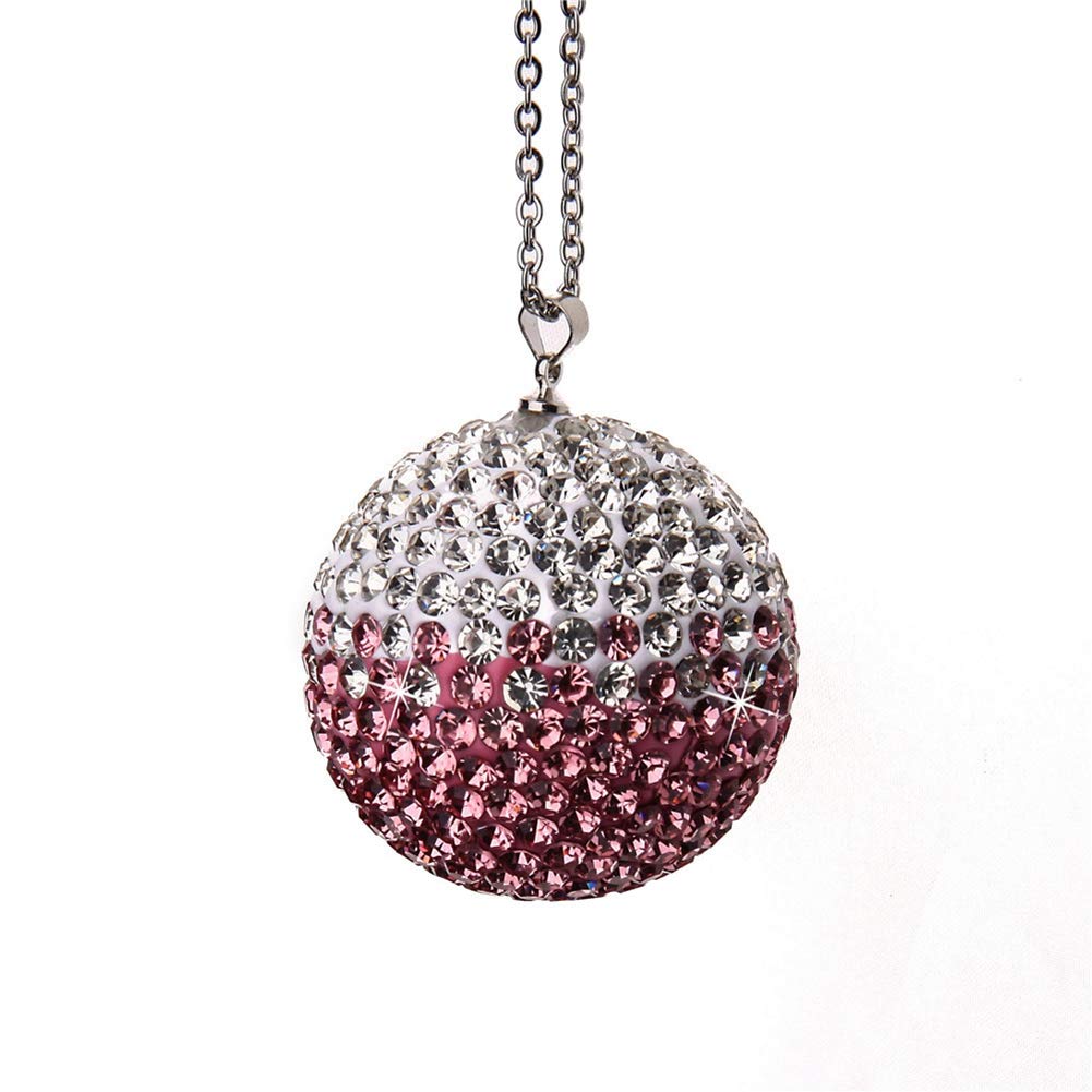 Bling Kristall Auto Rückspiegel Anhänger, Diamant Glitzer Auto Gradient Kristallkugel Anhänger Auto Rückspiegel Ornament Innenraum Zubehör Charm Anhänger Geschenke für Frauen Männer,Gradient Rosa Bling Kristall Auto Rückspiegel Anhänger, Diamant Glitzer Auto Gradient Kristallkugel Anhänger Auto Rückspiegel Ornament Innenraum Zubehör Charm Anhänger Geschenke für Frauen Männer,Gradient Rosa von Uposao