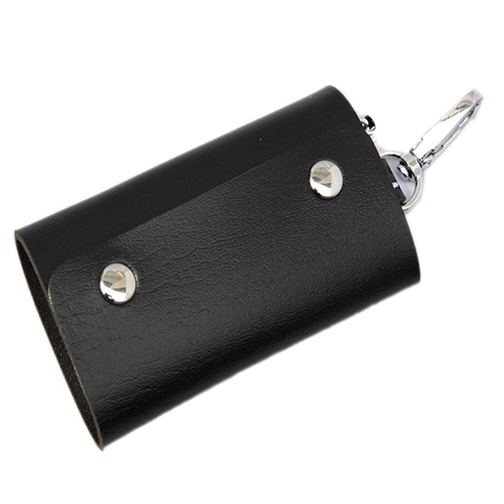 Leder Schlüsseletui,Tragbar Retro Auto Schlüsselanhänger Tasche mit 6 Schlüsselhaken Schlüsselbund Tasche Autoschlüsselhülle Schlüsselmäppchen Auto Schlüssel Organizer für Damen Herren,Schwarz Leder Schlüsseletui,Tragbar Retro Auto Schlüsselanhänger Tasche mit 6 Schlüsselhaken Schlüsselbund Tasche Autoschlüsselhülle Schlüsselmäppchen Auto Schlüssel Organizer für Damen Herren,Schwarz von Uposao