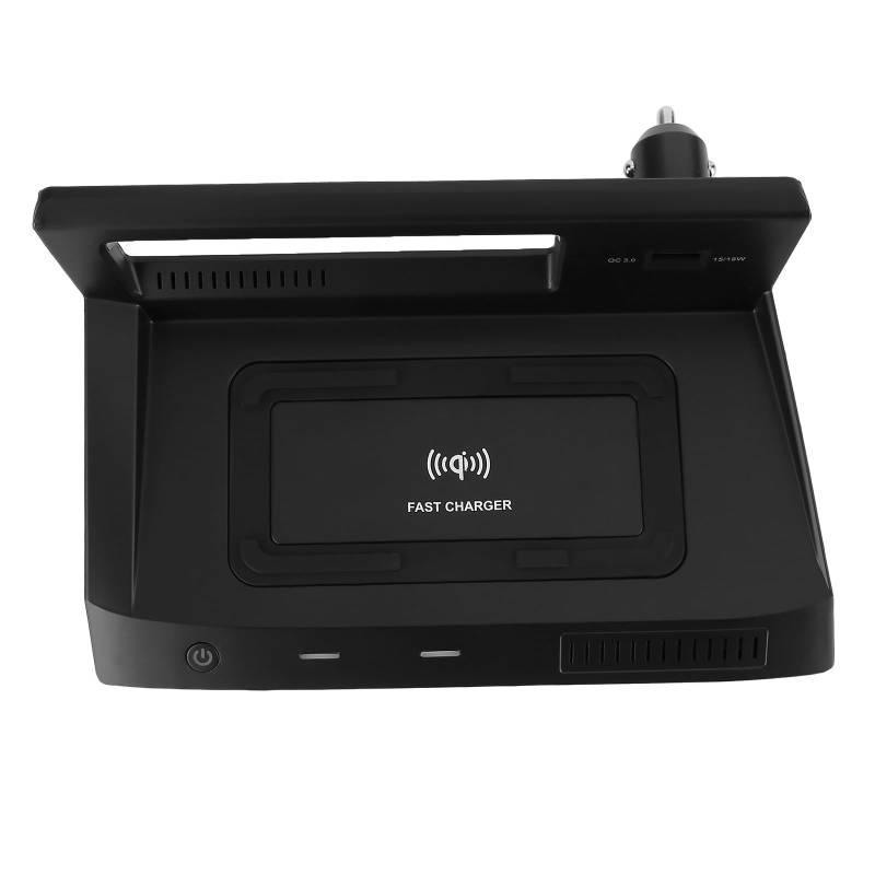 Qi Handy-Wireless-Ladegerät für AD1 Bj Typ Auto-Ladegerät 2016-2021 Qi Wireless Charger Pad Drahtlose Ladestation Kompatibel für Tiguan Typ AD1 2016-2021 von Uposao