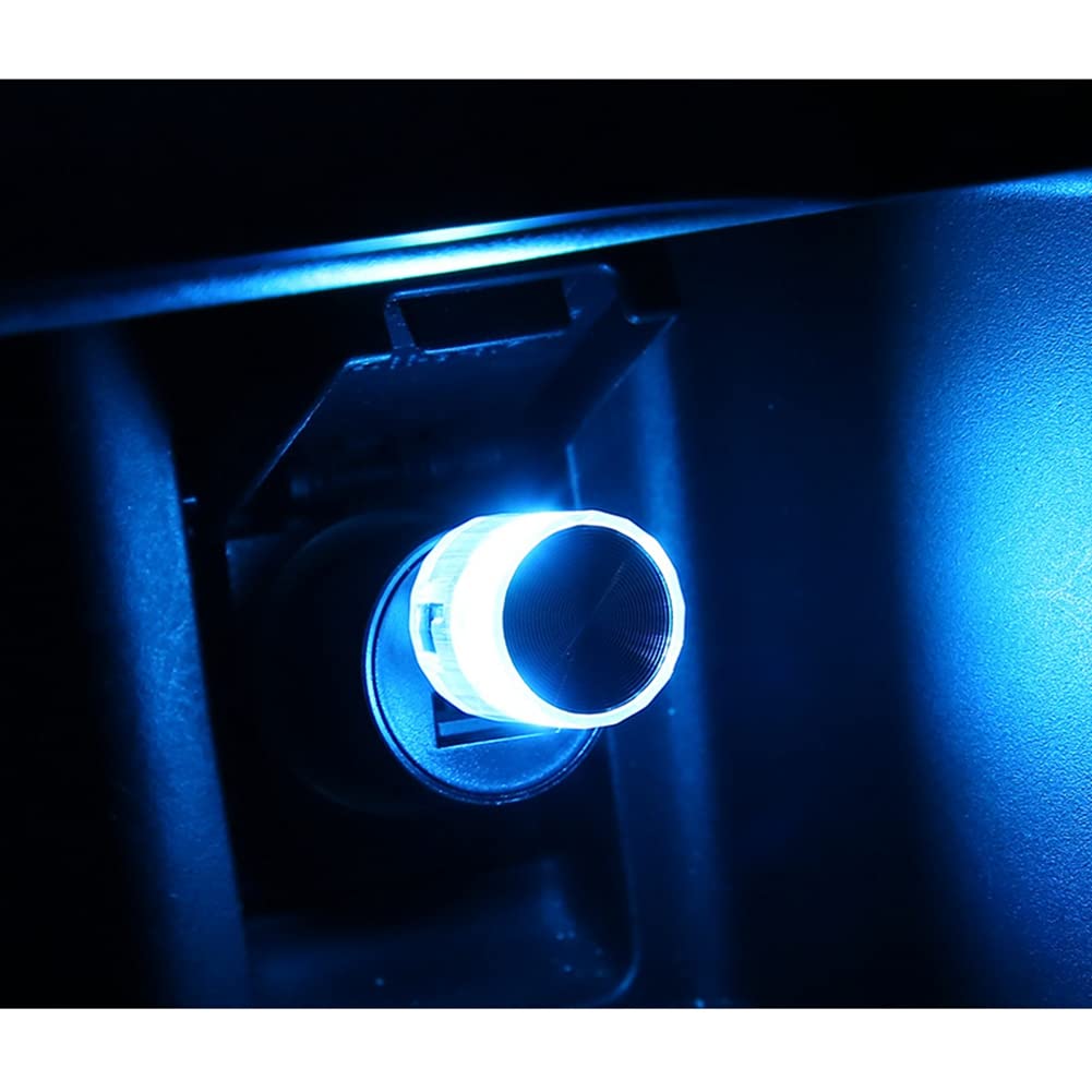 USB LED Auto Innenraum Umgebungsatmosphäre Lichter, Universal Mini USB Licht Auto Innenraum Atmosphäre Lampe LED Beleuchtung Nachtlicht Zubehör für Laptops USB-Buchse Stromversorgung Mobile,Blau #1 von Uposao