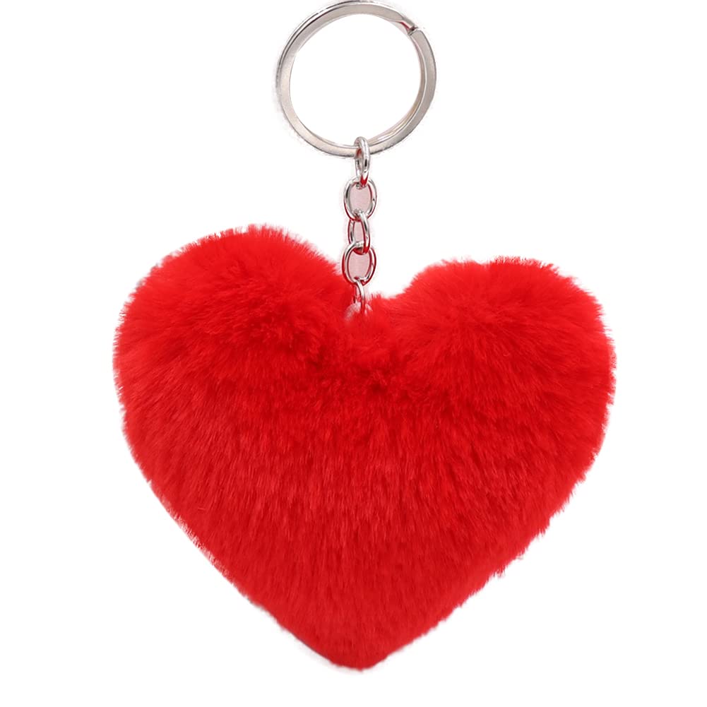Uposao Pom Poms Schlüsselanhänger, Liebe Herz Weiche Plüsch Schlüsselring Flauschige Plüsch Ornament Anhänger Schlüsselbund für Schlüssel Handtasche Geldbörse Rucksack Damen Mädchen Freundin,Rot Uposao Pom Poms Schlüsselanhänger, Liebe Herz Weiche Plüsch Schlüsselring Flauschige Plüsch Ornament Anhänger Schlüsselbund für Schlüssel Handtasche Geldbörse Rucksack Damen Mädchen Freundin,Rot von Uposao