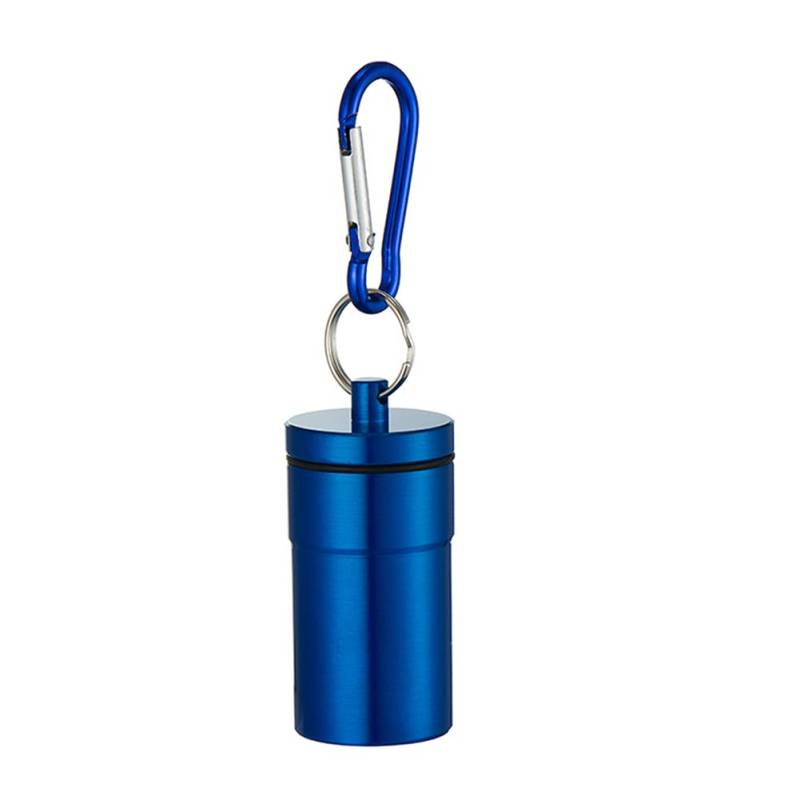 Zigaretten Taschenascher,Aschenbecher für unterwegs Wasserdicht & Geruchsdicht Taschenaschenbecher für Draußen mit Deckel Reise-Aschenbecher Mini für Unterwegs mit Schlüsselanhänger,Blau von Uposao