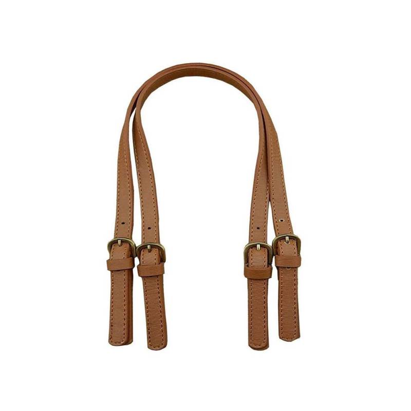 2 Stück PU-Leder-Schultertaschengurte, verstellbare Handtaschengurte, griffe, börsengurte, Taschengriffe mit verstellbarer Schnalle (braun) von Upstore