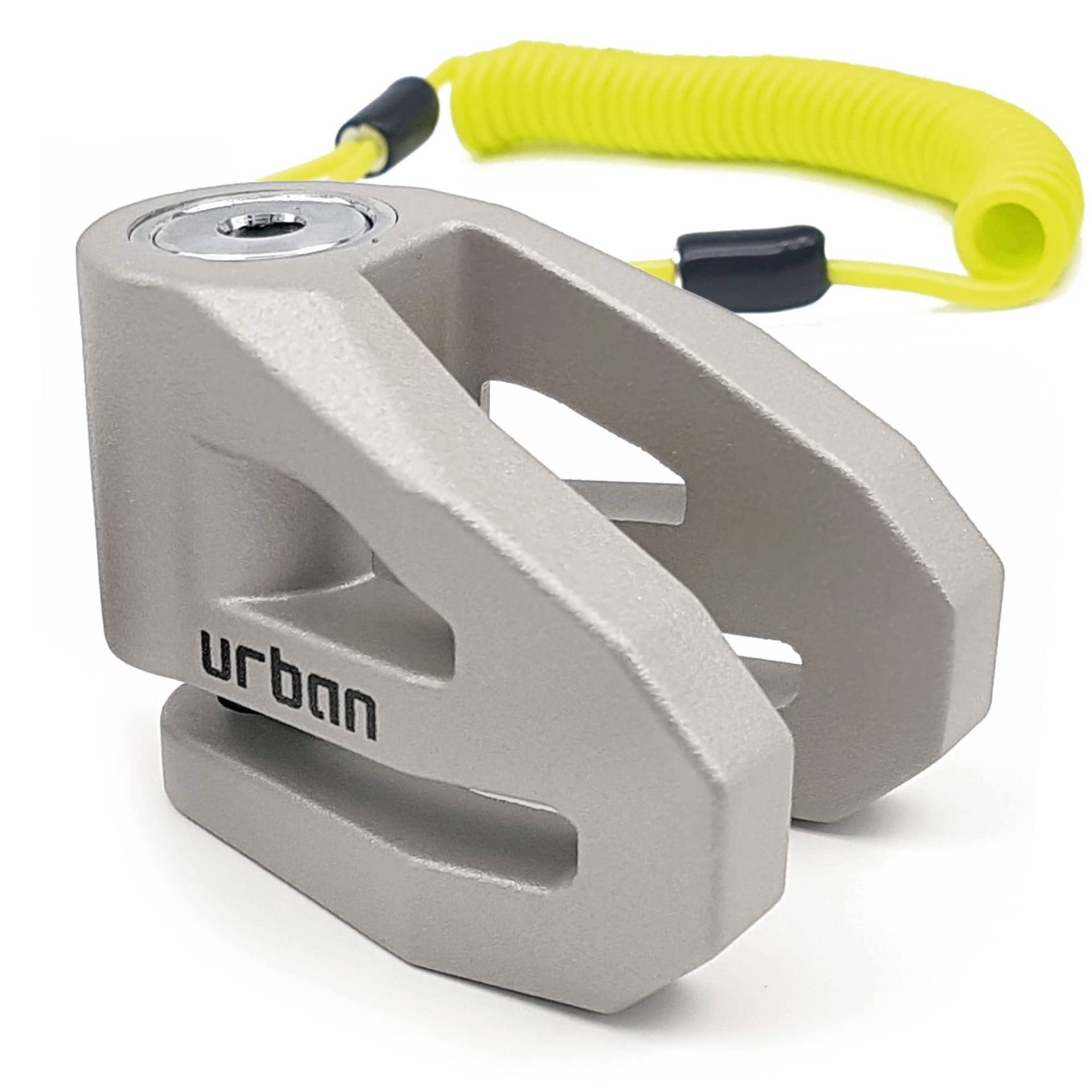 URBAN UR208T Bremsscheibenschloss Motorrad mit Erinnerungskabel, Leichtes Design, 10 mm Sicherungsstift, Titan URBAN UR208T Bremsscheibenschloss Motorrad mit Erinnerungskabel, Leichtes Design, 10 mm Sicherungsstift, Titan von URBAN