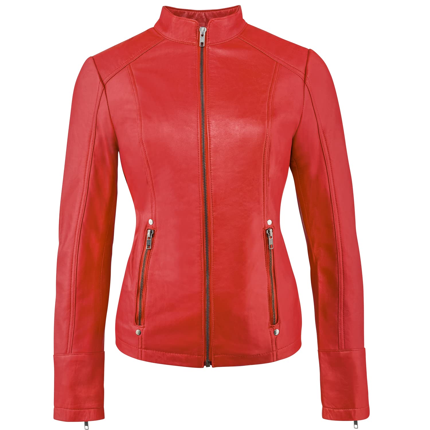 Urban Leather Fashion Lederjacke - Rt01, Rot, Größe 40, Large von URBAN 5884