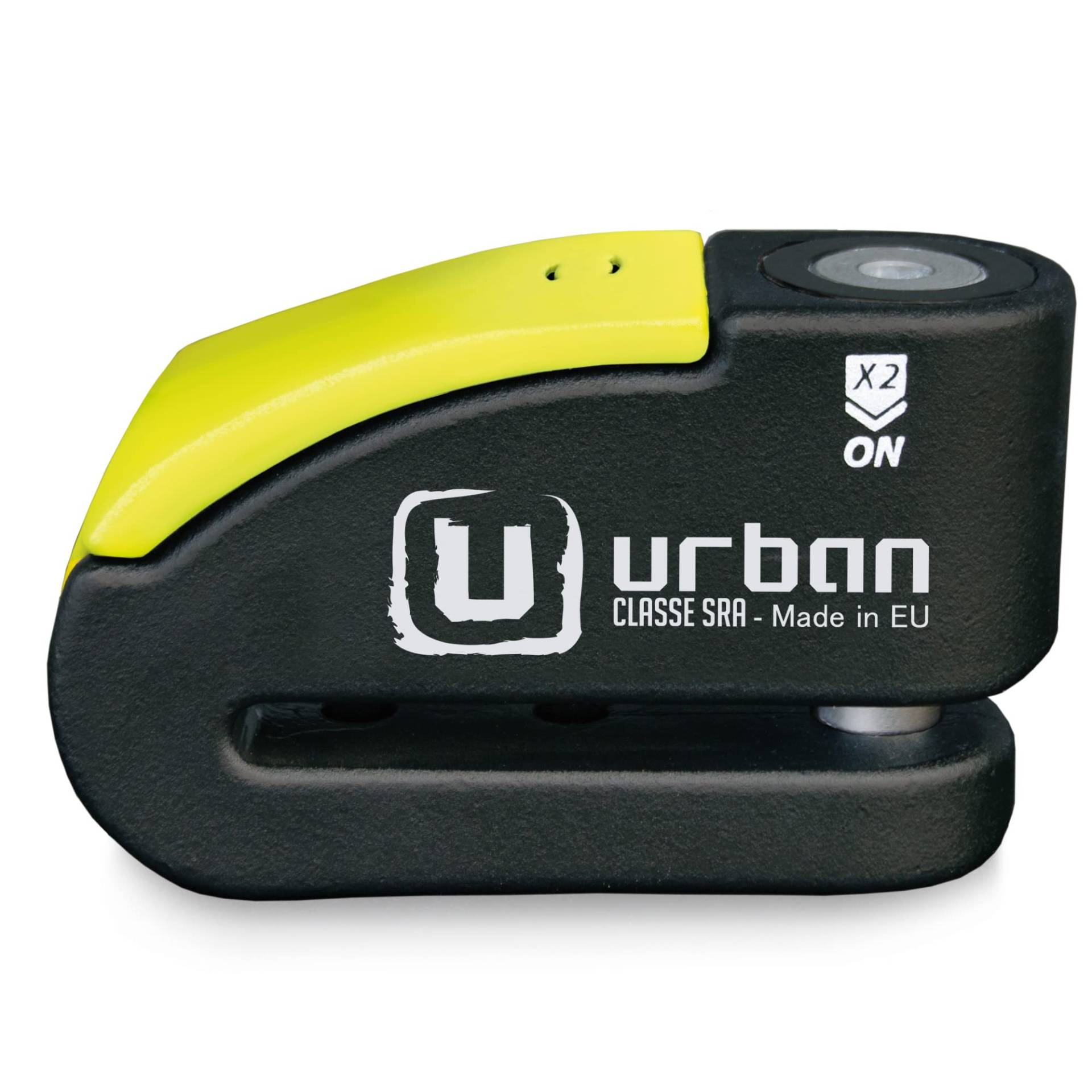 URBAN 999 Hi-Tech Bremsscheibenschloss mit Alarm 120dB ON/OFF Empfindlichkeit A+, Maximale Sicherheit mit SRA Zulassung, Doppelverriegelung ø14mm, Optionale Halterung, Motorradschloss mit Alarm URBAN 999 Hi-Tech Bremsscheibenschloss mit Alarm 120dB ON/OFF Empfindlichkeit A+, Maximale Sicherheit mit SRA Zulassung, Doppelverriegelung ø14mm, Optionale Halterung, Motorradschloss mit Alarm von urban