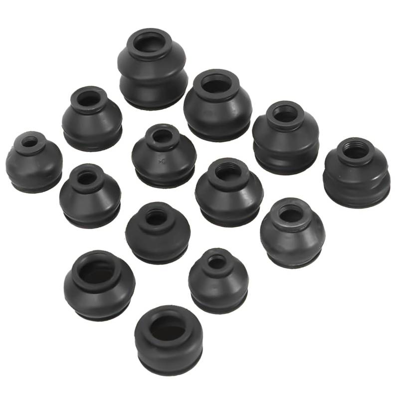 Kugelgelenk-Staubschutz-Set – 14-teiliges Gummi-Staubschutz-Set für Kugelgelenke und Spurstangenköpfe – universelle Passform, einfache Installation, Fahrzeugwartungsschutz von Uskerb