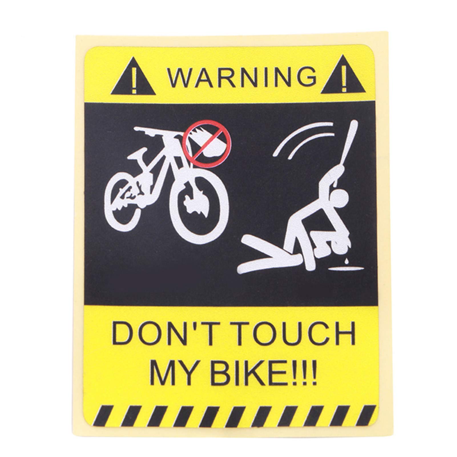 Fahrrad-Aufkleber, 10 Stück, „Don't Touch My Bike“, wasserdicht, dekorative Warnaufkleber, Aufkleber – 2# von Uticon
