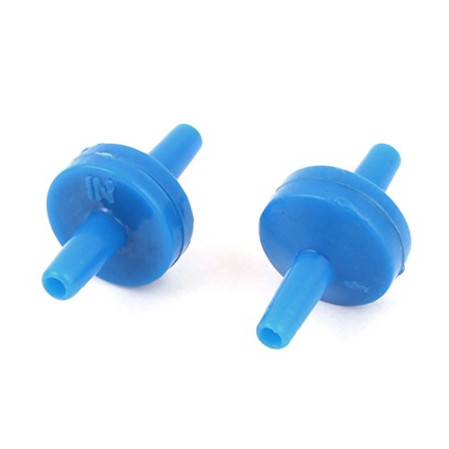 uxcell Aquarium Luftpumpe Einfahrbares Rückschlagventil, 5 mm, transparent rot, 5-teilig von uxcell