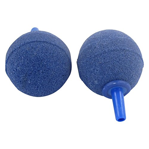 uxcell Ball Form/Dekoelemente für Aquarium Bubble Release Ausströmer, blau, 2-teilig von uxcell