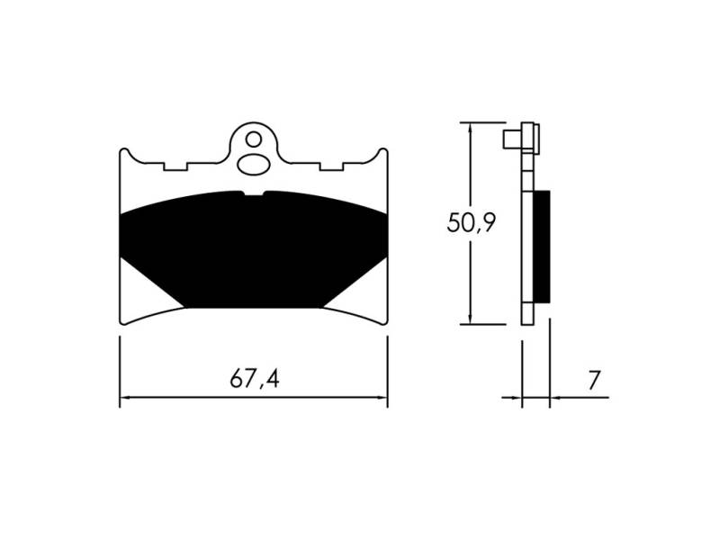 Belag Bremse Vorne von V PARTS