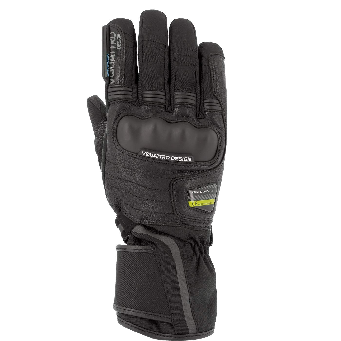 V Quattro Design - V4G-MUG-IT-BKM - Handschuhe Mugello Zugelassen - Schwarz - Größe: M von V Quattro Design