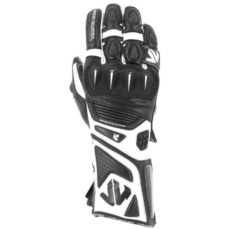 V Quattro Design Rr 18 Herren Handschuhe, Schwarz/Weiß, Größe 2XL von V Quattro Design