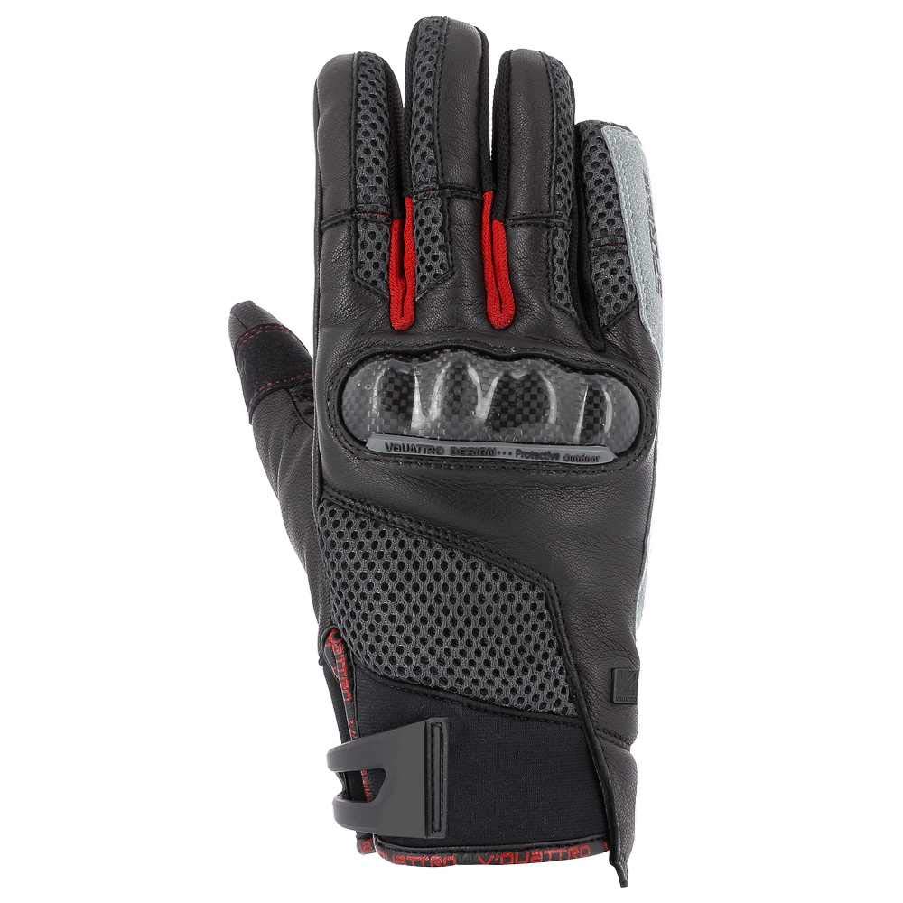 V Quattro Design Sp 18 Herren Handschuhe, Schwarz/Rot, Größe 2XL von V Quattro Design