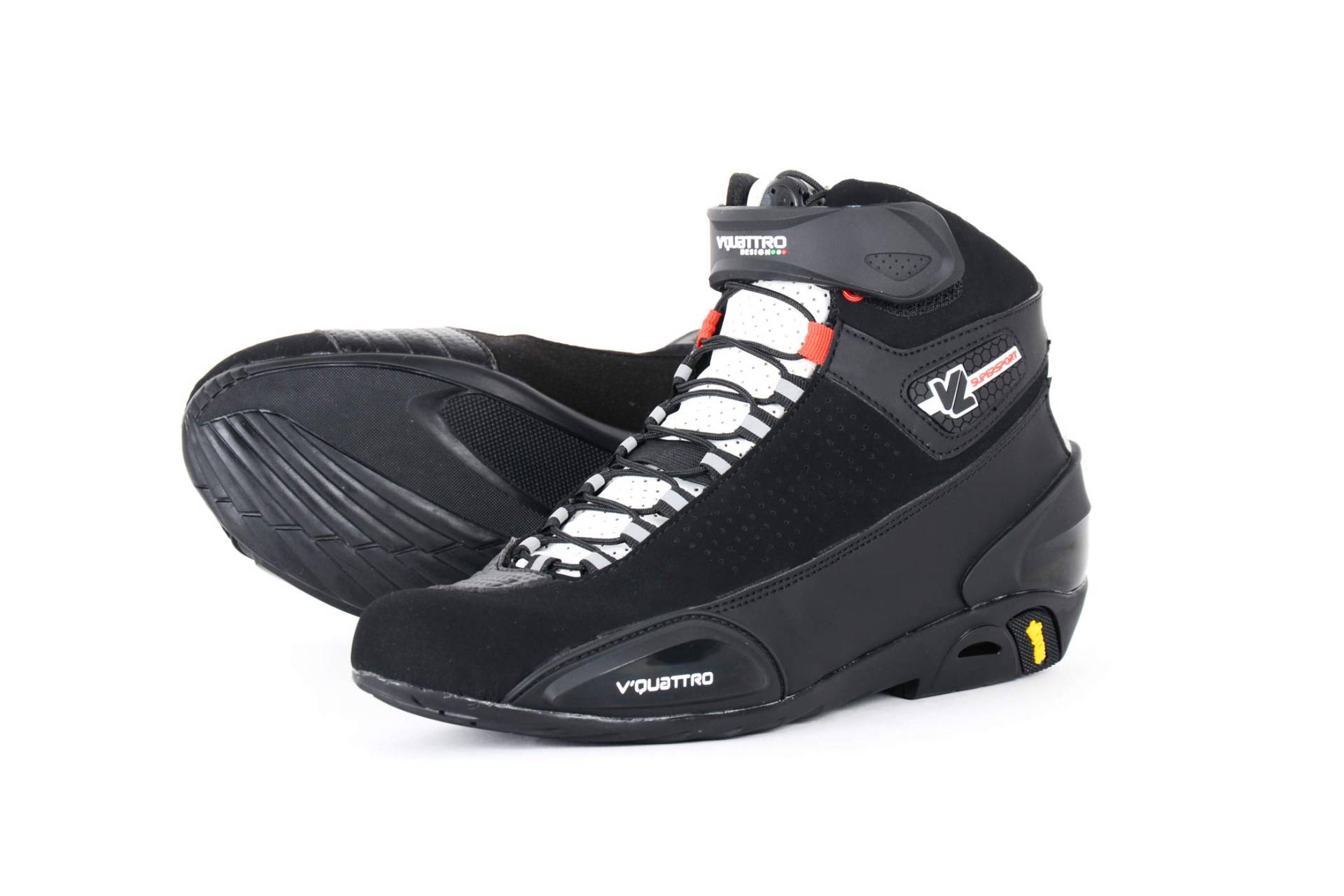 V Quattro Design - V4S-SSPV-BKW41 - Supersport Vented Schuhe Herren - Schwarz - 41 EU V Quattro Design - V4S-SSPV-BKW41 - Supersport Vented Schuhe Herren - Schwarz - 41 EU von V Quattro Design