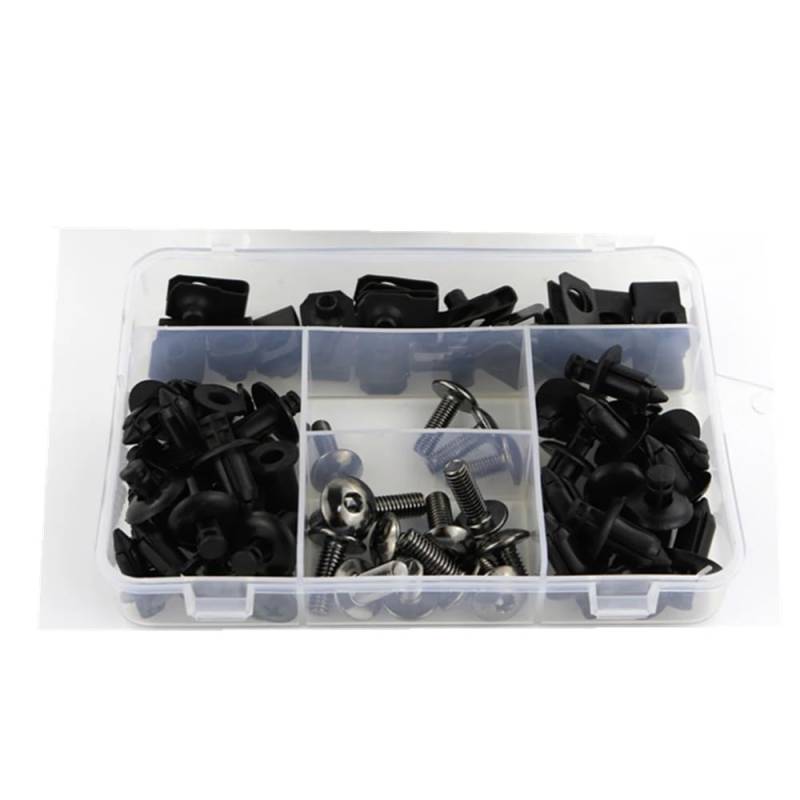 Kompatibel Mit Suzuki Für An400 Für Burgman 400 2002–2018 Motorrad Komplettes Komplettes Verkleidungsschrauben-Set Verkleidungsclips, Muttern Karosserieschrauben Stahl Motorräder Schrauben(Titanium) von VAAKLM