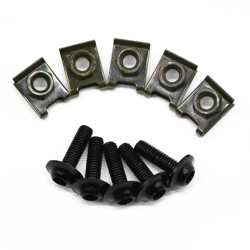 Kompatibel Mit Yamaha Für MT-03 Für MT-07 Für MT-09. Karosserieverkleidungsschrauben Für Motorräder. Farbiger Befestigungsschrauben-Muttern-Clip-Satz. Karosserieschrauben Motorräder Schrauben(Black) von VAAKLM