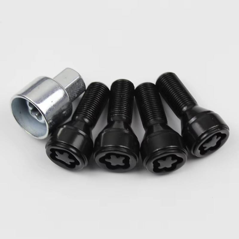 VAAKLM Kompatibel Mit 7er 2008 2009 2010 2011 2012 2013 M14 X 1,25 Set Radschraubenschlösser Radschrauben Muttern Schrauben OEM: 36136792851 Schloss Radbolzen von VAAKLM
