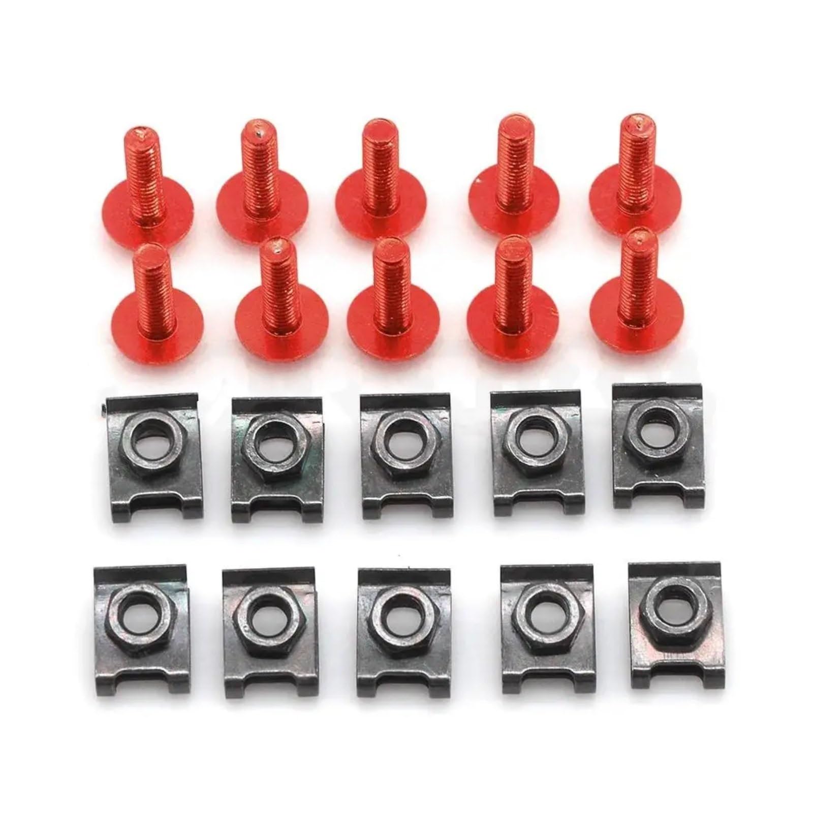 VAAKLM Kompatibel Mit Aprilia Für Tuono V4 Für 1100rr Factory Für Rs125. Motorradverkleidungsschrauben, Befestigungsclips, Karosseriefedermuttern-Schraubensatz Motorräder Schrauben(Red) von VAAKLM