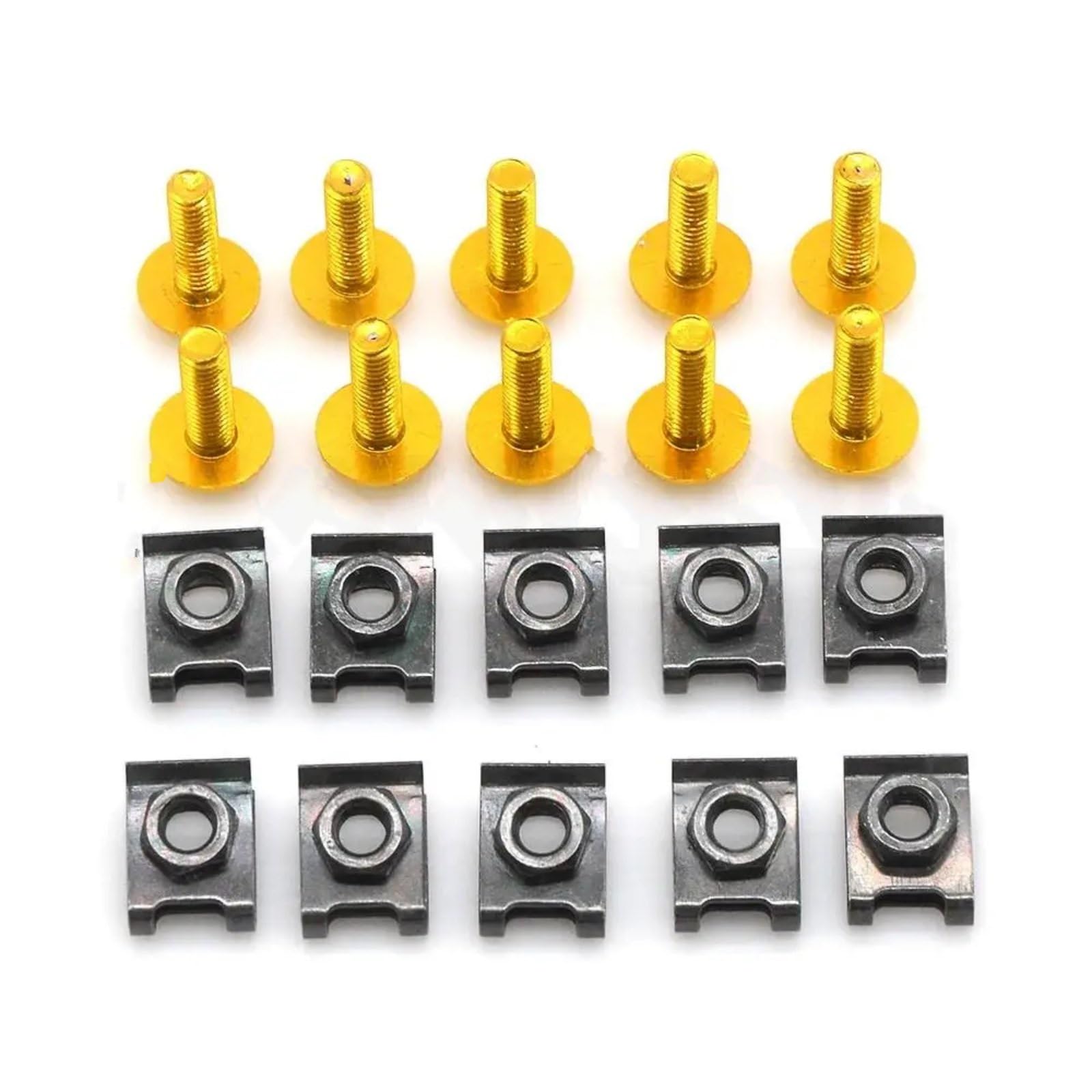 VAAKLM Kompatibel Mit Aprilia Für Tuono V4 Für 1100rr Factory Für Rs125. Motorradverkleidungsschrauben, Befestigungsclips, Karosseriefedermuttern-Schraubensatz Motorräder Schrauben(Yellow) von VAAKLM